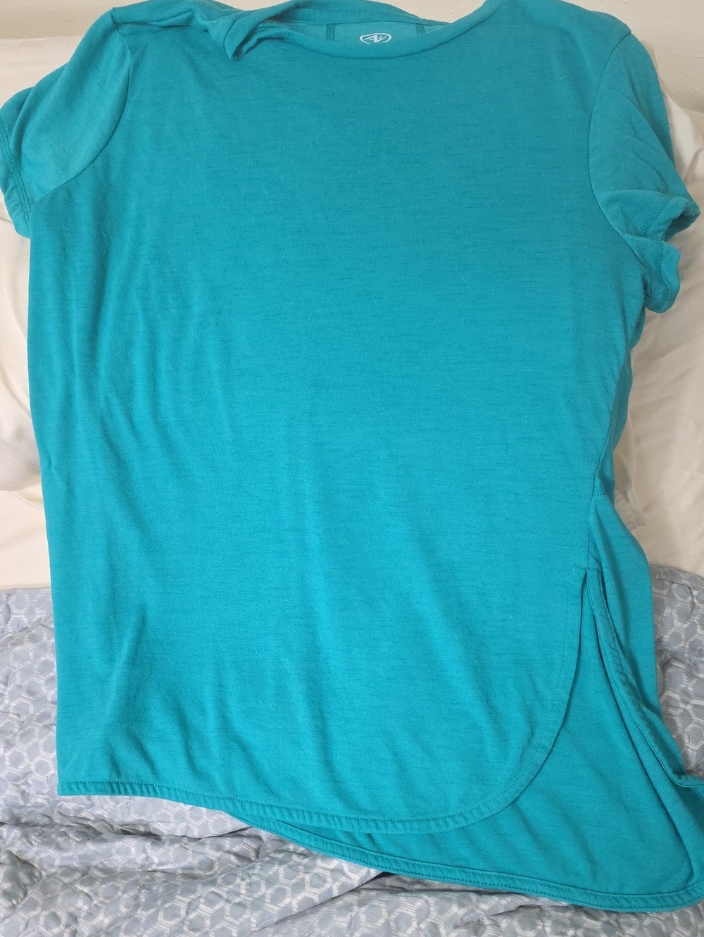 Athletic Works Women's Short-Sleeve Tee in Teal Blue